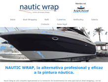 Tablet Screenshot of nauticwrap.com